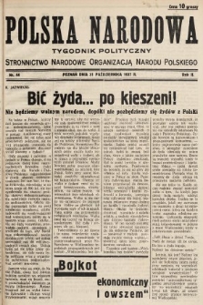 Polska Narodowa : tygodnik polityczny. 1937, nr 44