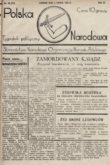 Polska Narodowa : tygodnik polityczny. 1938, nr 10