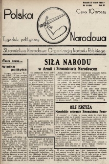 Polska Narodowa : tygodnik polityczny. 1938, nr 13