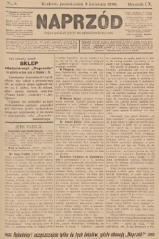 Naprzód : organ polskiej partyi socyalno-demokratycznej. 1900, nr 9 [nakład pierwszy skonfiskowany]