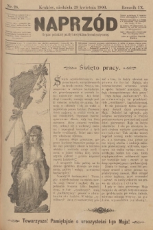 Naprzód : organ polskiej partyi socyalno-demokratycznej. 1900, nr 28