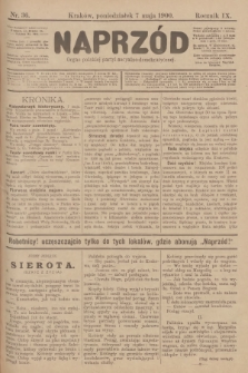 Naprzód : organ polskiej partyi socyalno-demokratycznej. 1900, nr 36