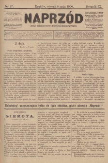Naprzód : organ polskiej partyi socyalno-demokratycznej. 1900, nr 37