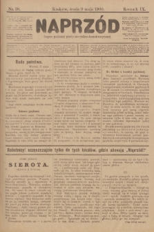 Naprzód : organ polskiej partyi socyalno-demokratycznej. 1900, nr 38