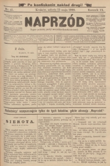 Naprzód : organ polskiej partyi socyalno-demokratycznej. 1900, nr 41 (po konfiskacie nakład drugi)