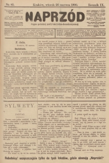 Naprzód : organ polskiej partyi socyalno-demokratycznej. 1900, nr 85