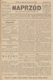 Naprzód : organ polskiej partyi socyalno-demokratycznej. 1900, nr 88