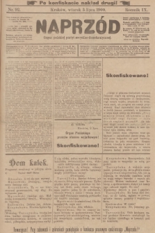 Naprzód : organ polskiej partyi socyalno-demokratycznej. 1900, nr 92 (po konfiskacie nakład drugi!)