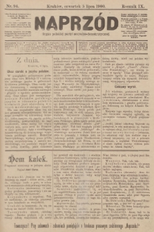 Naprzód : organ polskiej partyi socyalno-demokratycznej. 1900, nr 94