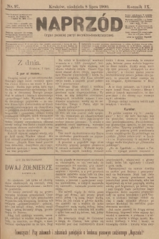 Naprzód : organ polskiej partyi socyalno-demokratycznej. 1900, nr 97