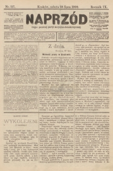 Naprzód : organ polskiej partyi socyalno-demokratycznej. 1900, nr 117