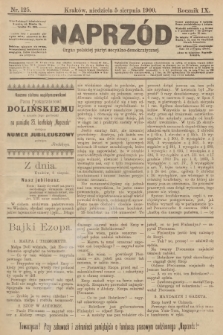 Naprzód : organ polskiej partyi socyalno-demokratycznej. 1900, nr 125