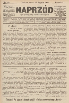 Naprzód : organ polskiej partyi socyalno-demokratycznej. 1900, nr 145