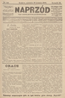 Naprzód : organ polskiej partyi socyalno-demokratycznej. 1900, nr 146