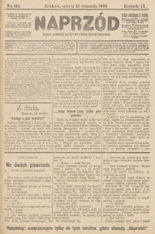 Naprzód : organ polskiej partyi socyalno-demokratycznej. 1900, nr 165