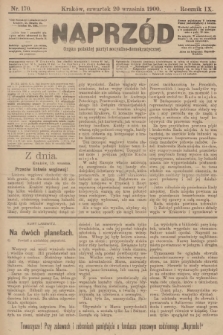 Naprzód : organ polskiej partyi socyalno-demokratycznej. 1900, nr 170