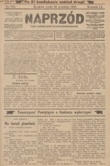 Naprzód : organ polskiej partyi socyalno-demokratycznej. 1900, nr 176 (po konfiskacie nakład drugi!)