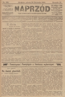 Naprzód : organ polskiej partyi socyalno-demokratycznej. 1900, nr 235