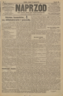 Naprzód : organ centralny polskiej partyi socyalno-demokratycznej. 1911, nr 7
