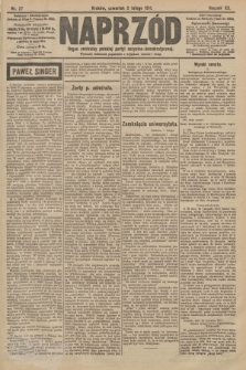 Naprzód : organ centralny polskiej partyi socyalno-demokratycznej. 1911, nr 27