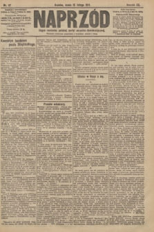 Naprzód : organ centralny polskiej partyi socyalno-demokratycznej. 1911, nr 37