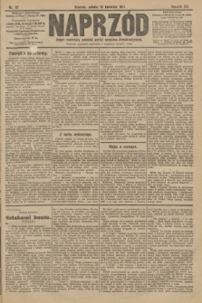 Naprzód : organ centralny polskiej partyi socyalno-demokratycznej. 1911, nr 87