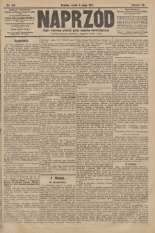 Naprzód : organ centralny polskiej partyi socyalno-demokratycznej. 1911, nr 100