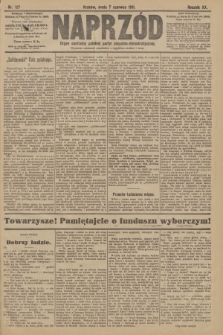 Naprzód : organ centralny polskiej partyi socyalno-demokratycznej. 1911, nr 127