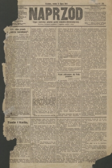 Naprzód : organ centralny polskiej partyi socyalno-demokratycznej. 1911, nr 154