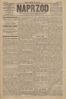 Naprzód : organ centralny polskiej partyi socyalno-demokratycznej. 1911, nr 170