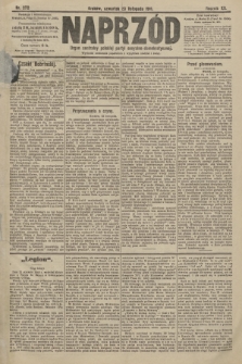 Naprzód : organ centralny polskiej partyi socyalno-demokratycznej. 1911, nr 272