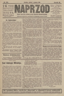 Naprzód : organ centralny polskiej partyi socyalno-demokratycznej. 1911, nr 279