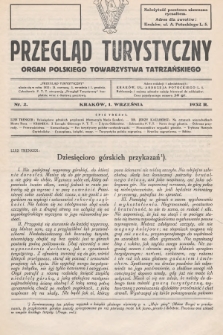 Przegląd Turystyczny : organ Polskiego Towarzystwa Tatrzańskiego. 1932, nr 2