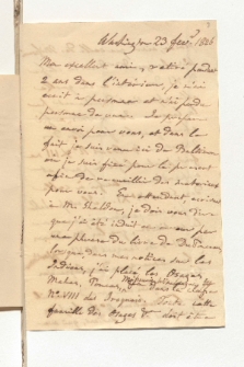 Brief von Albert Gallatin an Alexander von Humboldt