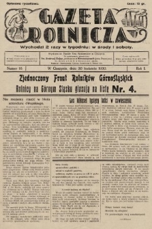 Gazeta Rolnicza. 1930, nr 16