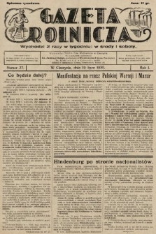 Gazeta Rolnicza. 1930, nr 27