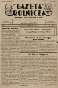 Gazeta Rolnicza. 1931, nr 1