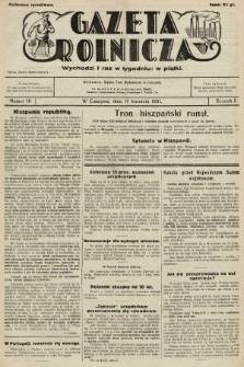 Gazeta Rolnicza. 1931, nr 16