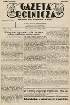 Gazeta Rolnicza. 1931, nr 27