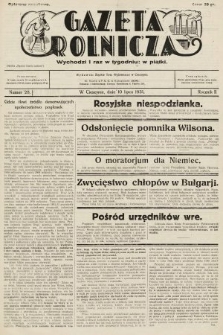 Gazeta Rolnicza. 1931, nr 28