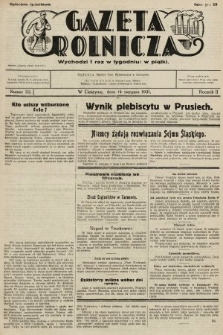 Gazeta Rolnicza. 1931, nr 33