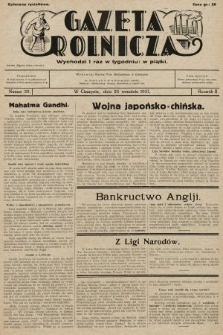 Gazeta Rolnicza. 1931, nr 39