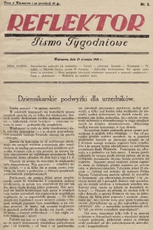 Reflektor : pismo tygodniowe. 1928, nr 3