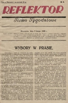 Reflektor : pismo tygodniowe. 1928, nr 4