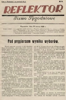 Reflektor : pismo tygodniowe. 1928, nr 9