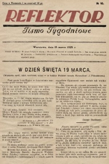 Reflektor : pismo tygodniowe. 1928, nr 10