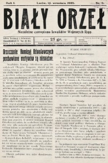 Biały Orzeł : niezależne czasopismo inwalidów wojennych Rzpp. 1929, nr 6