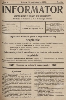 Informator : uniwersalny organ informacyjny. 1905, nr 30