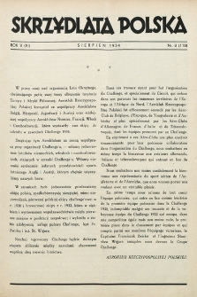 Skrzydlata Polska. 1934, nr 8