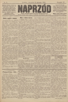 Naprzód : organ polskiej partyi socyalno demokratycznej. 1906, nr 9